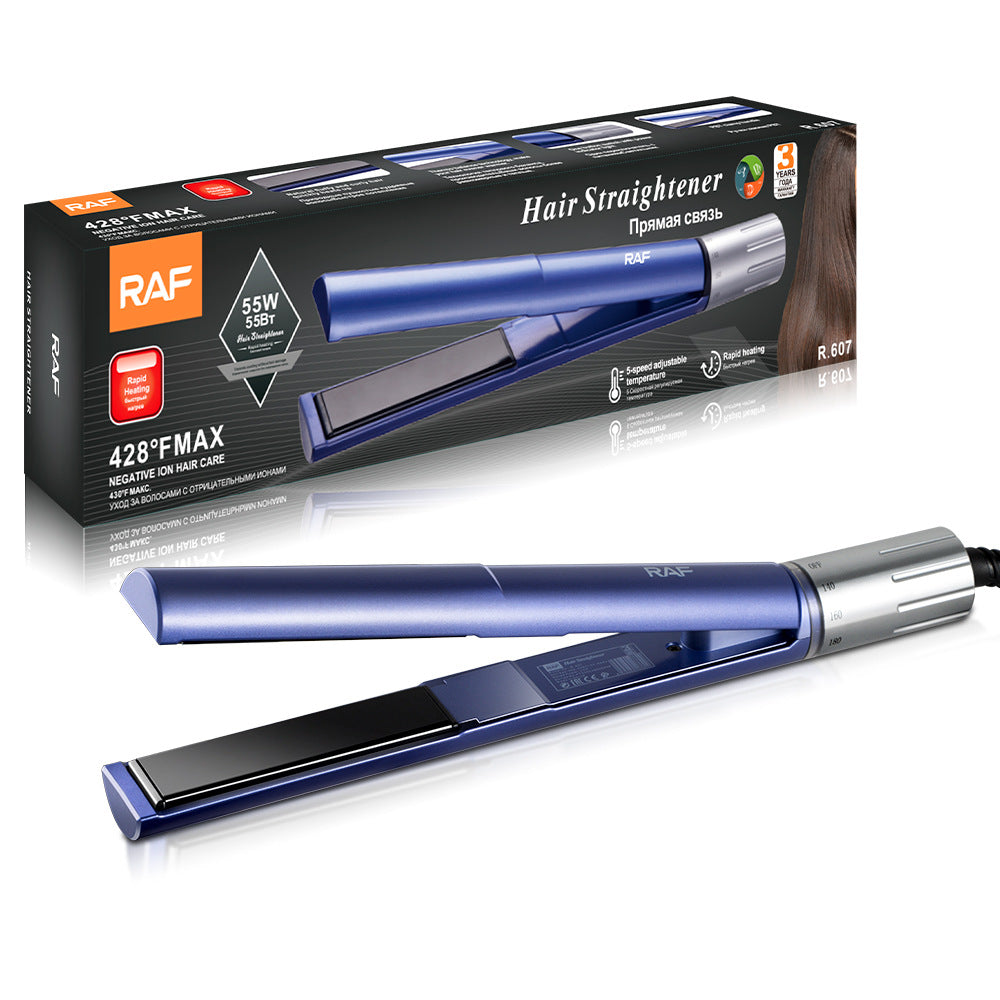 RAF EU Standard Hair Straightener Flat Iron Hair Straightening Curling Iron Negative Ion Hair Straightener for Home Use Volumizing Hair Roots - 图片 10