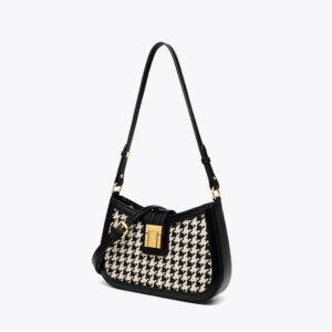 Houndstooth Crossbody Bag Baguette Underarm Bag Spring Autumn Women's Bag Small Square Bag Niche Versatile Commuter Handbag Shoulder Bag