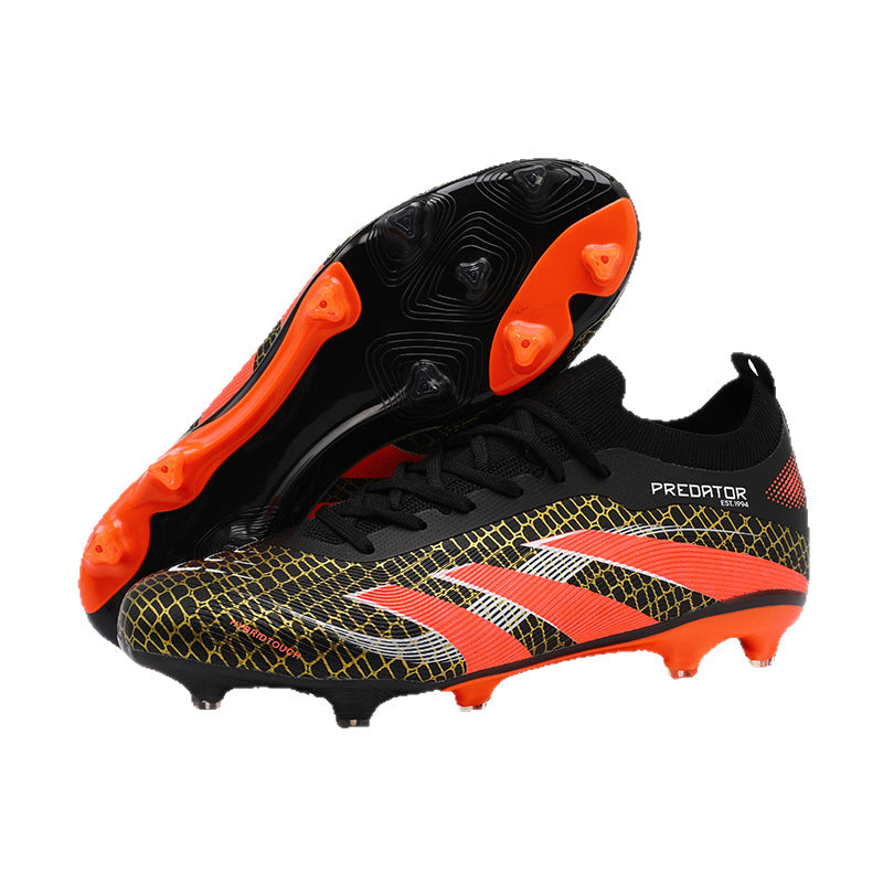 2025New Football Shoes for Men and Women, Youth Students, Fashionable and Comfortable, Long Spikes, Low-top, Factory Direct Sale - 图片 5