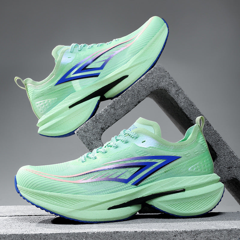 Spring Running Shoes Professional Physical Test Student Middle School Entrance Exam Field Training Shoes Carbon Plate Sports Casual Shoes Shock Absorption Men's Shoes