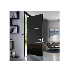 Luxury Villa Entrance Security Doors Aluminium Metal Front Exterior Doors Modern Stainless Steel Pivot Entry Doors