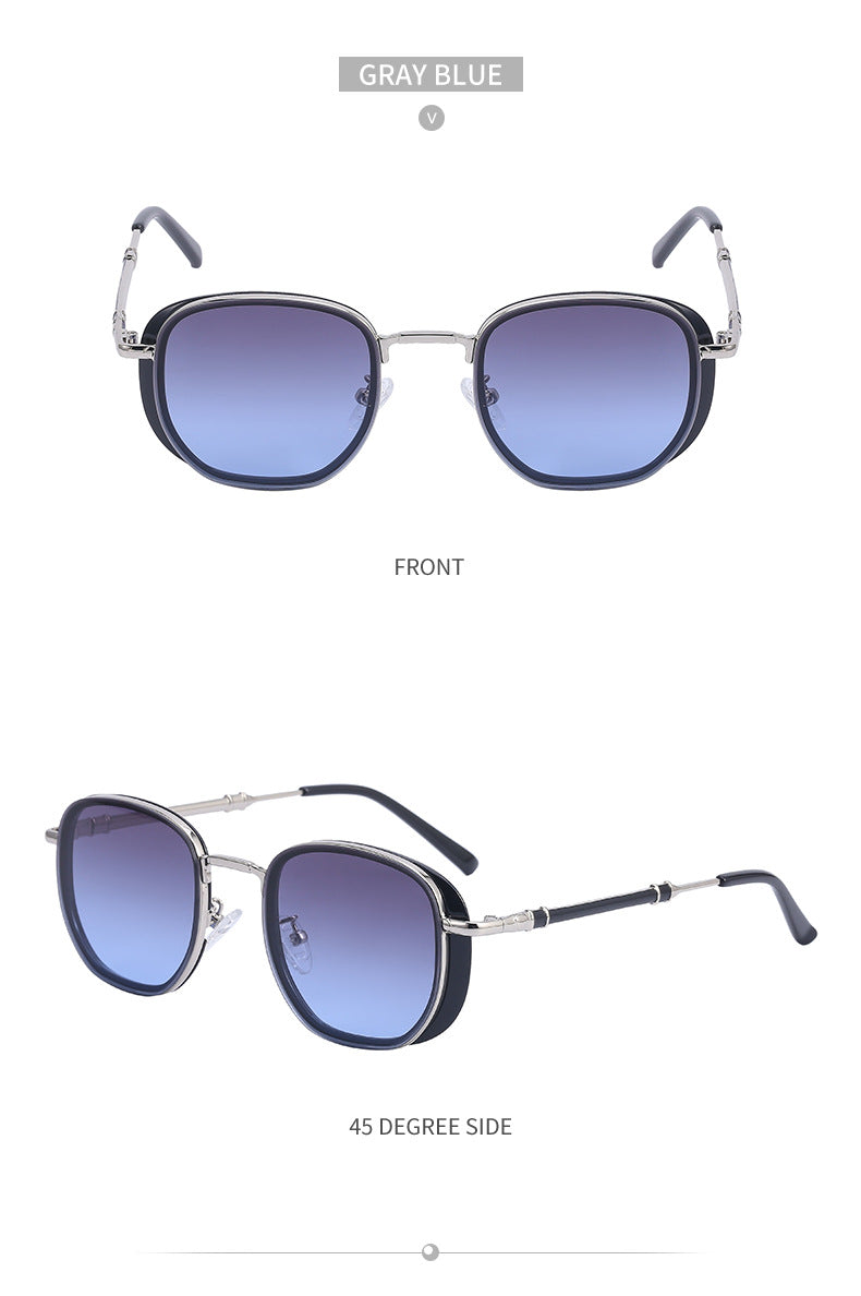 Vintage Steampunk Sunglasses for Men Small Square Frame Sunglasses Trendy Sunglasses Wholesale Driving Glasses shades - 图片 18