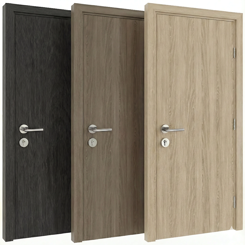 China Fire Doors Supplier Custom Hotel Room Wood Door Fireproof Smokeproof HPL Wooden Fire Resistant Doors for Hotel Project - 图片 3