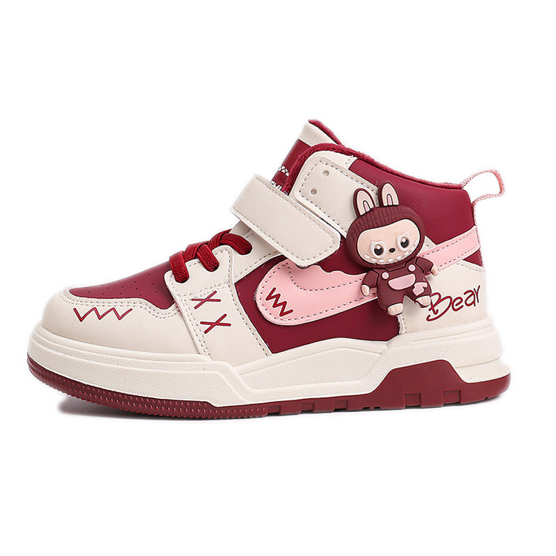 Fashion Doll Labubu Girls' Shoes Princess Shoes2025New Autumn Children's Soft Sole Casual Sports Shoes - 图片 5