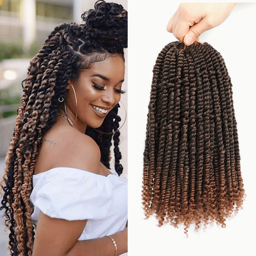 TEMU Cross-Border Foreign Trade Hot-Selling European and American Crochet Hair Synthetic Fiber Passion Twist Crochet Hair - 图片 14