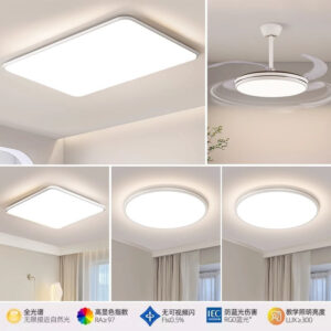 Zhongshan Full Spectrum Eye Protection Living Room Lamp Seamless Ceiling Light Modern Simple Elegant Lighting Three-Color Whole House Combination