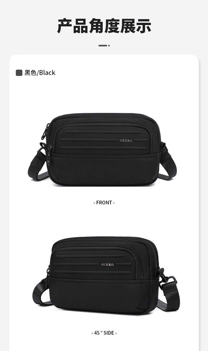 ozuko Men's Clutch Bag Multi-Functional Portable Small Crossbody Bag Travel Commute Lightweight Trendy Brand Storage Men's Bag - 图片 25