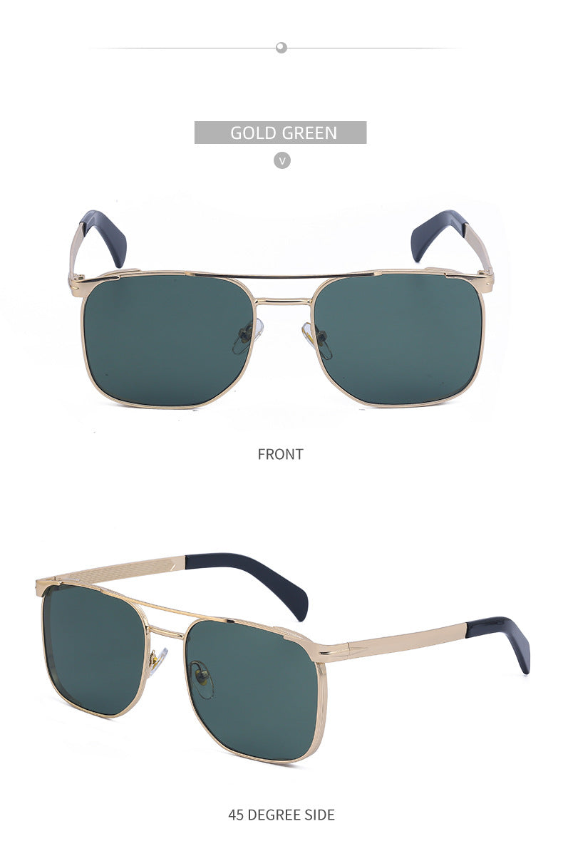 Men's Sunglasses Driving Fashion Internet Celebrity David Same Style Square Frame Sunglasses Men's Trendy Outdoor Hiking Glasses shades - 图片 21