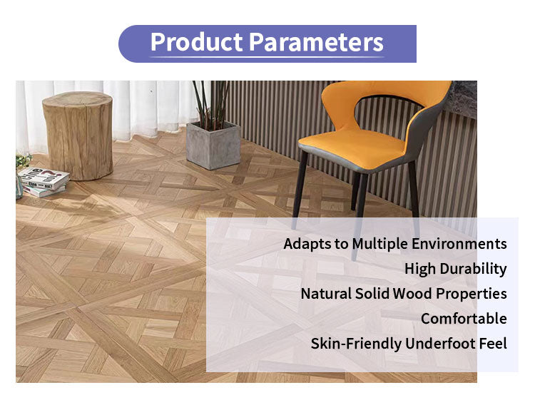 Teak Parquet Engineered Wood Flooring for Living Room Bathroom High-End Luxury Design Intricate Pattern Premium Hardwood - 图片 12