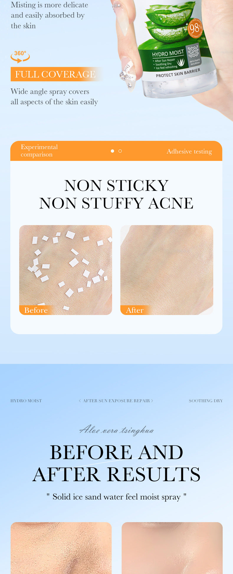 Aloe Vera Skincare Set SADOER Cleansing, hydrating, moisturizing, and nourishing foreign trade manufacturer wholesale - 图片 87