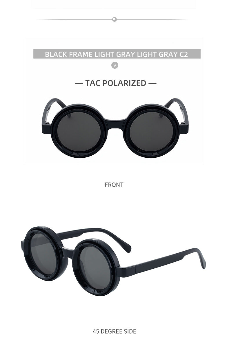 2025New nd Adjustable Sunglasses for Men, Zoom Rotating Glasses, Sun Protection Polarized Glasses, High-End Feel Sunglasses for Women - 图片 35