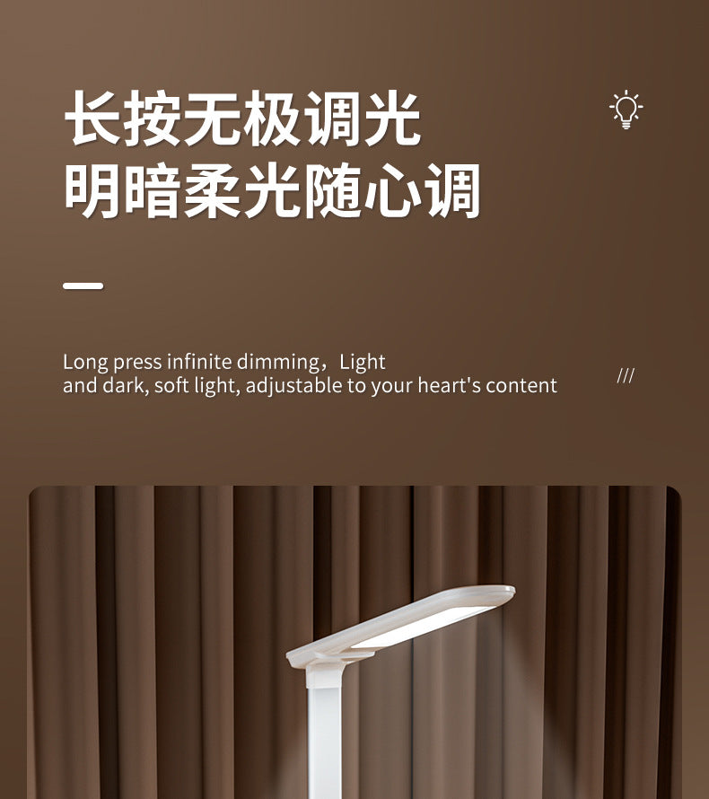 Study-Specific Eye Protection Desk Lamp with Smart Wireless Charging and Foldable Night Light for Dormitory LED Student Reading Gift Lamp - 图片 16