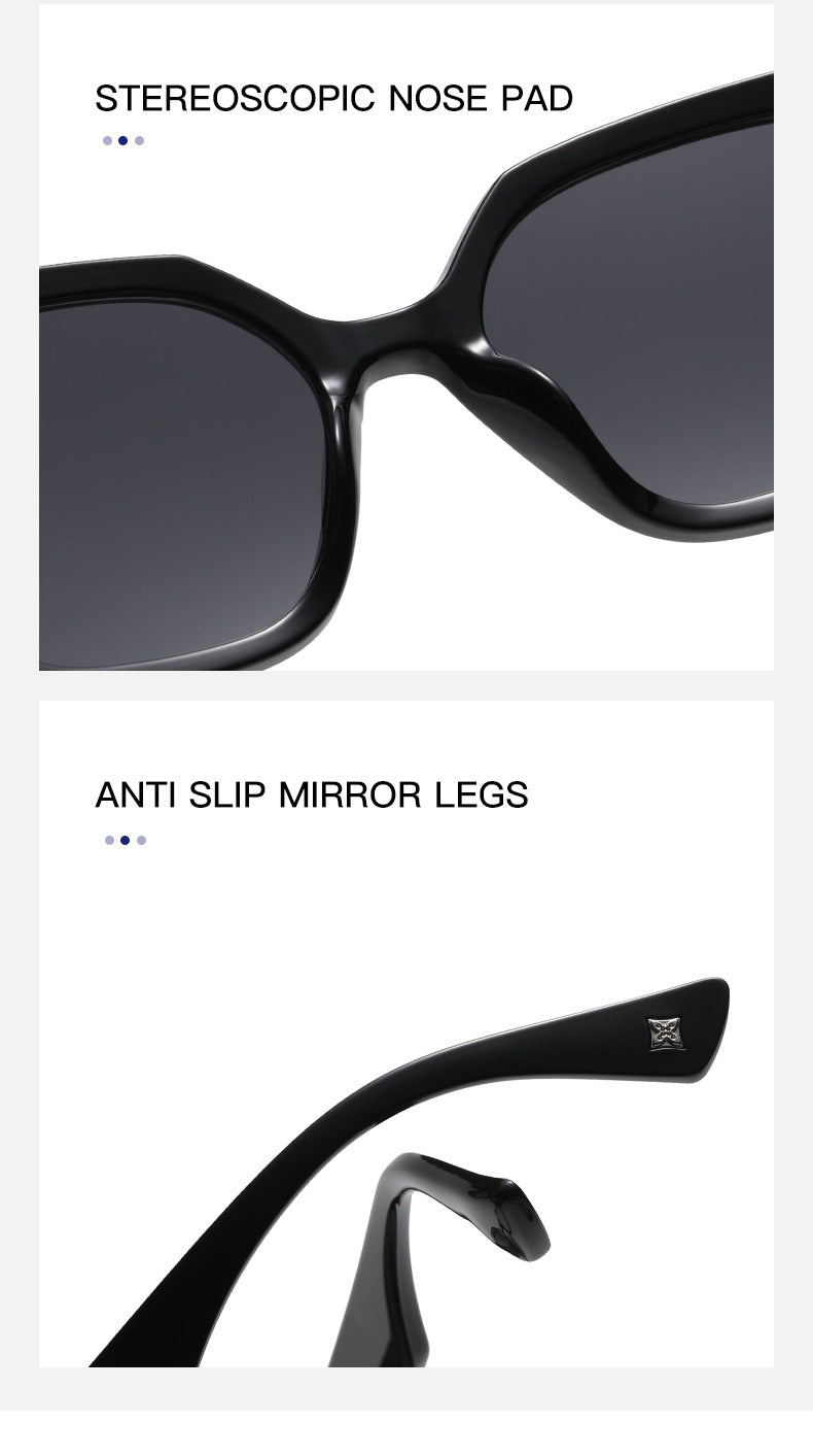 2025New European and American Fashion Large Frame Cat Eye Sunglasses for Women High-end Sunglasses Wholesale sunglasses - 图片 17