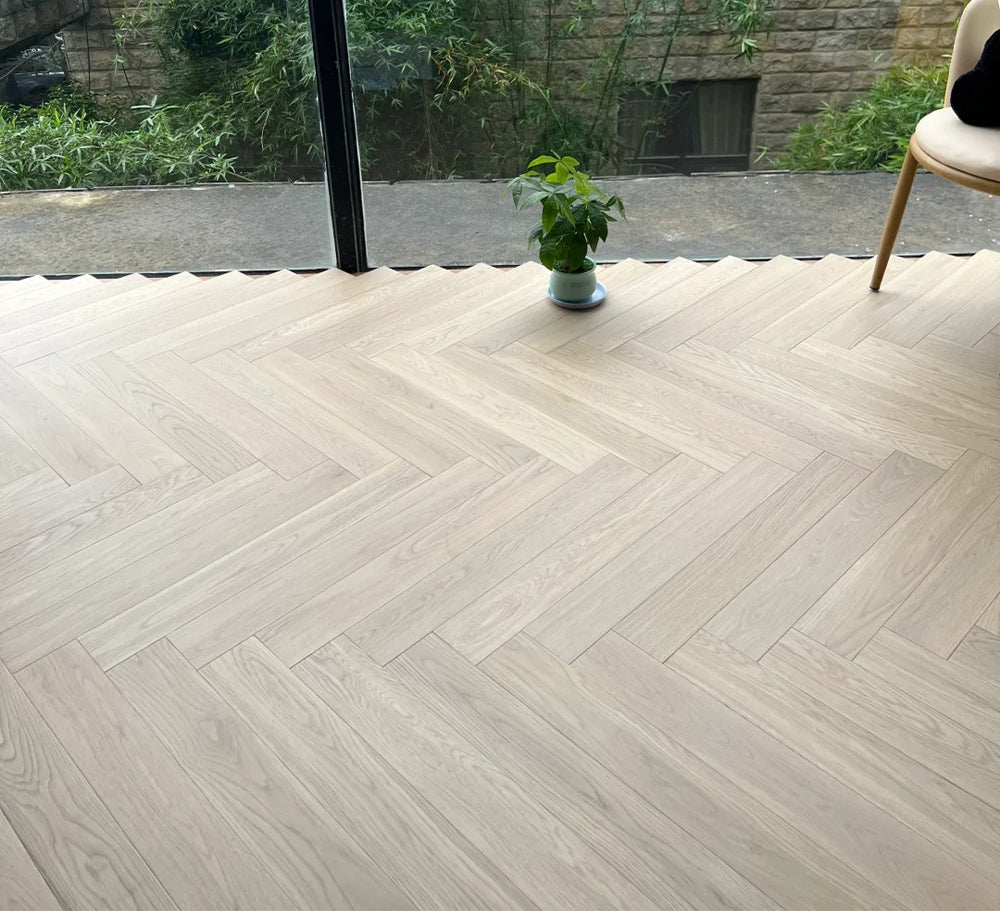 Luxury Customizable 18mm Herringbone Oak Engineered Flooring | Durable Multi-Layer Waterproof Anti-Slip Wood Exterior Outdoor - 图片 4