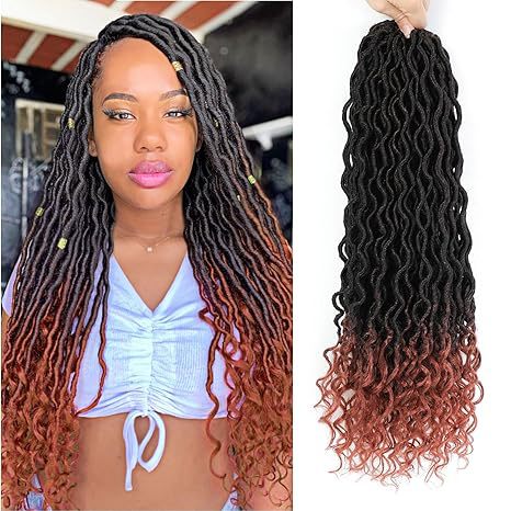 Cross-border European and American Synthetic Hair Wigs Curved Up and Down Crochet Hair Wigs Goddess Faux Locks Curly Handwoven - 图片 28
