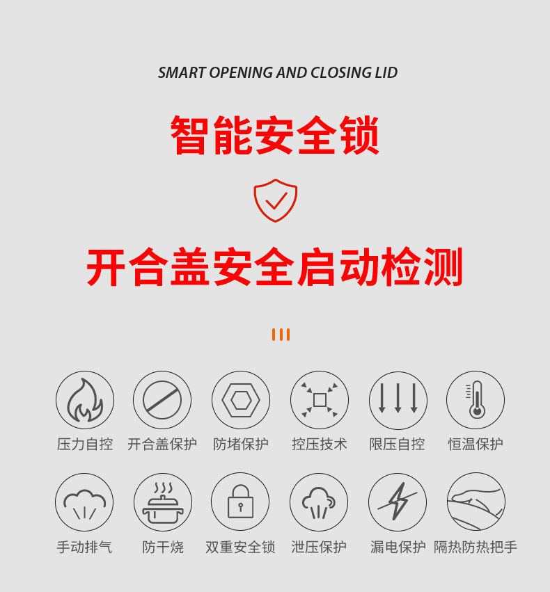 Internet Celebrity Style Small Household Rice Cooker2People1.8L Quick Cooking Automatic Pressure Cooker Smart Micro Pressure Cooker - 图片 27