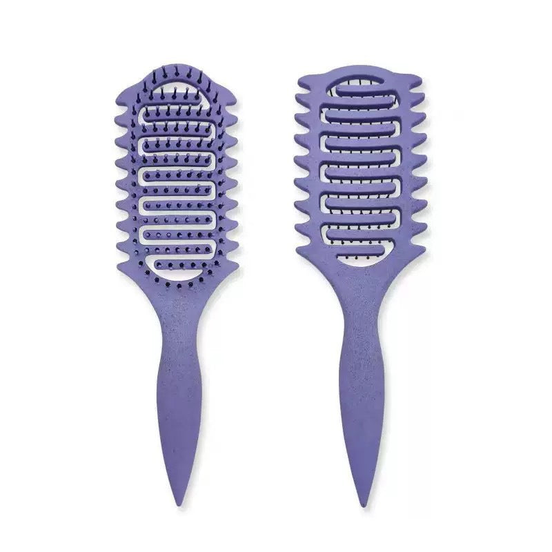 Bounce Curl Defining Styling Comb Smooth Hair Hollow Tail Three-Prong Scalp Cleaning Comb Sea King Curl Hair Styling Comb - 图片 9
