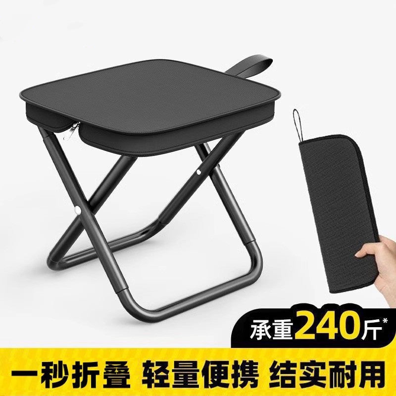 Outdoor Folding Stool Portable Handle Bag Fishing Stool Small Folding Chair Camping Full Folding Chair Foldable