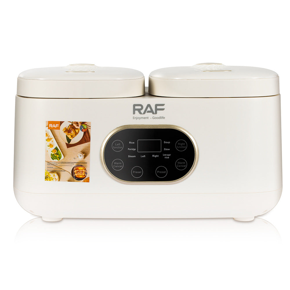 RAF European Standard Rice Cooker Smart2L Fully Automatic Health Care Household Stainless Steel Double Pot Multi-Functional R.5419 - 图片 10