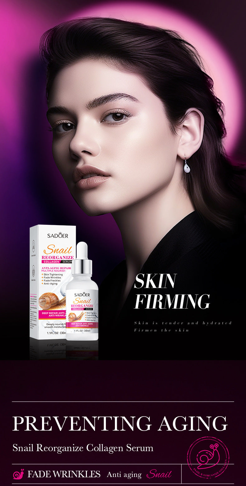 Snail Essence SADOER Collagen Delicate Moisturizing Hydrating Nourishing Cross-Border Wholesale - 图片 7