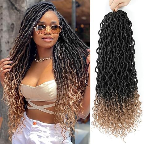 Cross-border European and American Synthetic Hair Wigs Curved Up and Down Crochet Hair Wigs Goddess Faux Locks Curly Handwoven - 图片 12