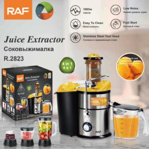 RAF Multifunctional Household Juicer Integrated Grinding and Cooking Machine Juice Extractor with No Residue4IN1