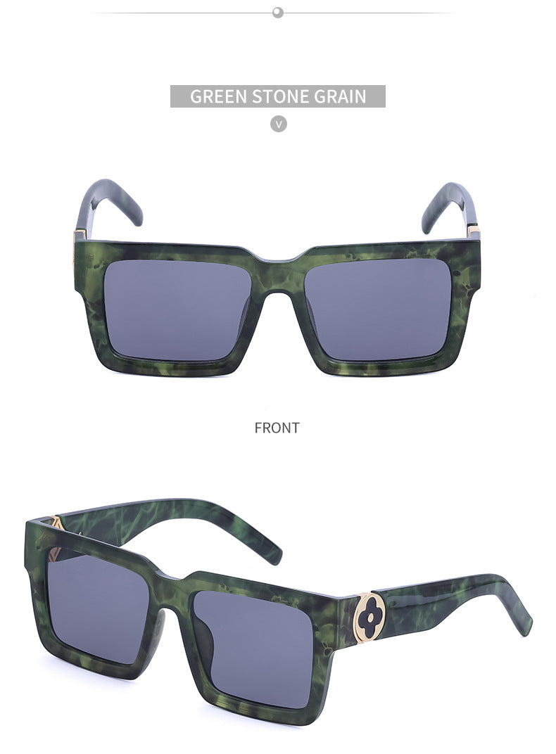 20252024 New Rich Man Sunglasses Men Trendy High-end Square Frame Sunglasses Men Glasses sunglass - 图片 30