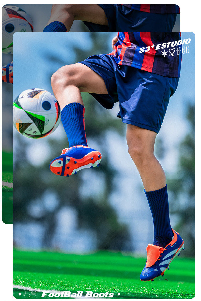 World Cup Football Shoes Men's New Style Grassland Competition AG Spike TF Broken Nails Adult Youth Student Sports Training - 图片 32