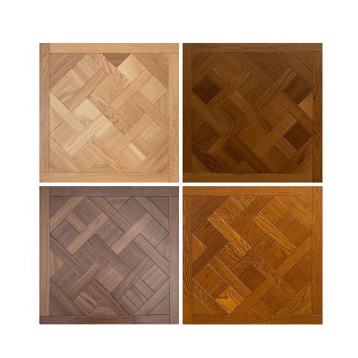 14mm Engineered Teak Square Parquet Flooring | Custom Decorative Wood Panels for Modern Villa Commercial Outdoor Use | - 图片 5
