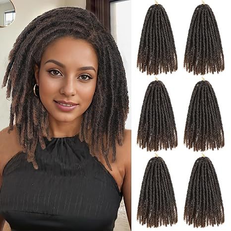 Europe and america cross border TEMU African Synthetic Hair Straight Gypsy Wig Hollow Braid straight Faux Locs - 图片 20