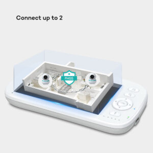 5.0Inch Digital Children's Night Vision Monitor Lullaby Intercom Room Temperature Detection HD Wireless Baby Monitor