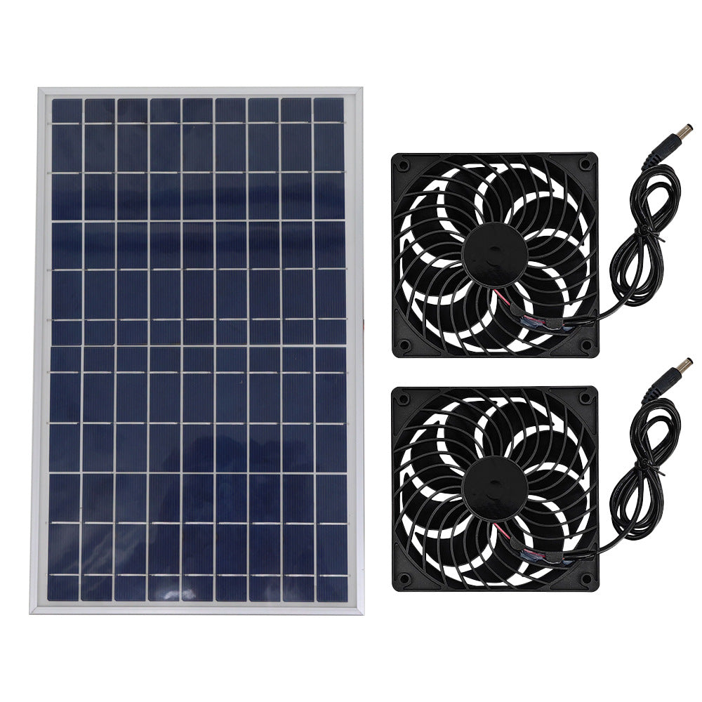 Exclusive Solar Ventilation Fan Exhaust Fan Solar Photovoltaic Pet House Ventilation Convection Cooling Blower - 图片 24