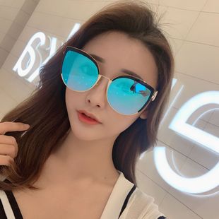 New Women's Sunglasses Fashion Chain Personality Round Frame Korean Style Sunglasses Wholesale Glasses sunglasses - 图片 46