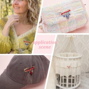 Devil's Eye Brooch for Women Simple Palm Pin Creative Eye Cross Pendant Blue Eye Heart Brooch