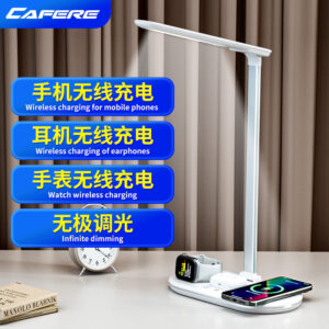 LED Eye protection desk lamp 3-in-1 multifunctional folding desk lamp usb Home bedroom bedside wireless charging night light