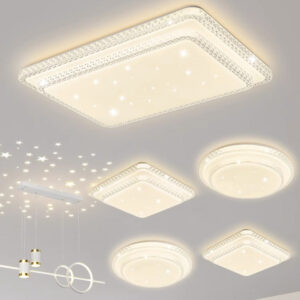2025New led Ceiling Lamp Living Room Large Lamp Fashion Lighting Simple Modern Light Luxury Imitation Crystal Bedroom Lamp