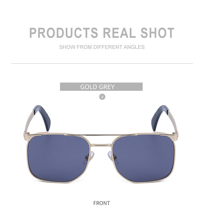 Men's Sunglasses Driving Fashion Internet Celebrity David Same Style Square Frame Sunglasses Men's Trendy Outdoor Hiking Glasses shades - 图片 19