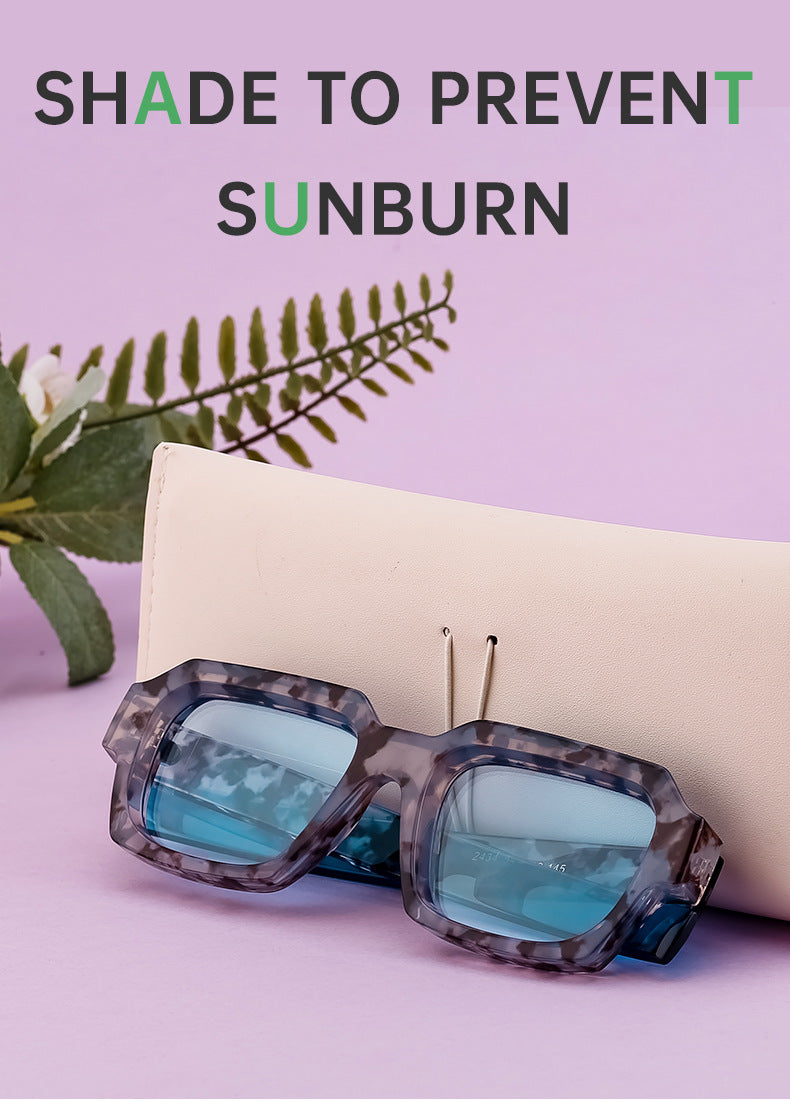 New Fashion Square Frame Sunglasses for Men and Women with a High-End Feel INS European and American style sunglasses outdoor glasses sglasses - 图片 18