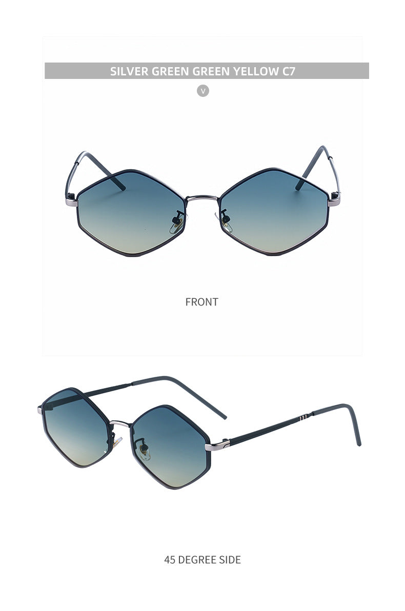 Polygonal Sunglasses for Women with a Sense of Sophistication2025New European and American fashion sunglasses driving UV protection glasses - 图片 29