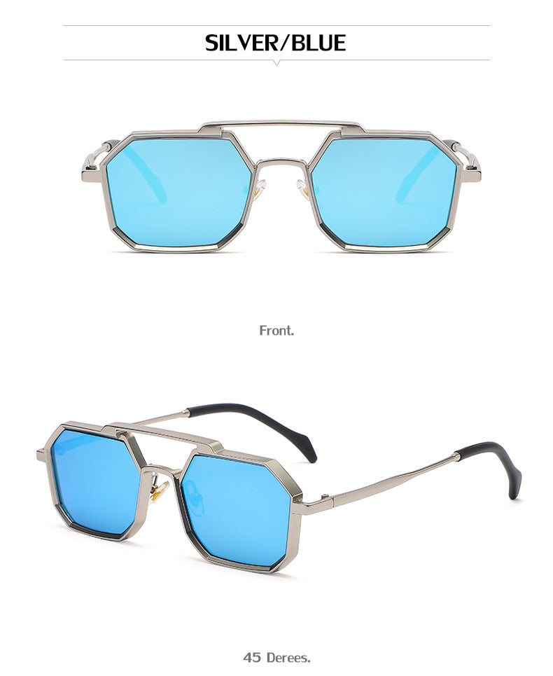 New European and American Steampunk Style Sunglasses for Men, Polygonal Small Frame Sunglasses for Women, Trendy sunglasses Wholesale - 图片 20