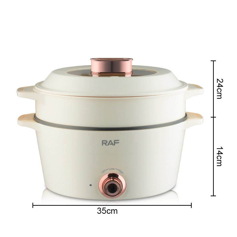 RAF European Standard Multifunctional Electric Cooker Household Electric Frying Pan Non-stick Pan Electric Cooker Steamer5L+7L - 图片 8