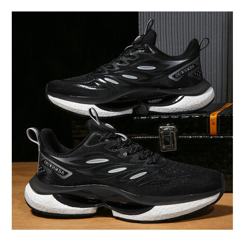 Summer Breathable Men's Shoes2025New Youth Sports Casual Running Shoes Student Lightweight Dad Mesh Trendy Shoes - 图片 24