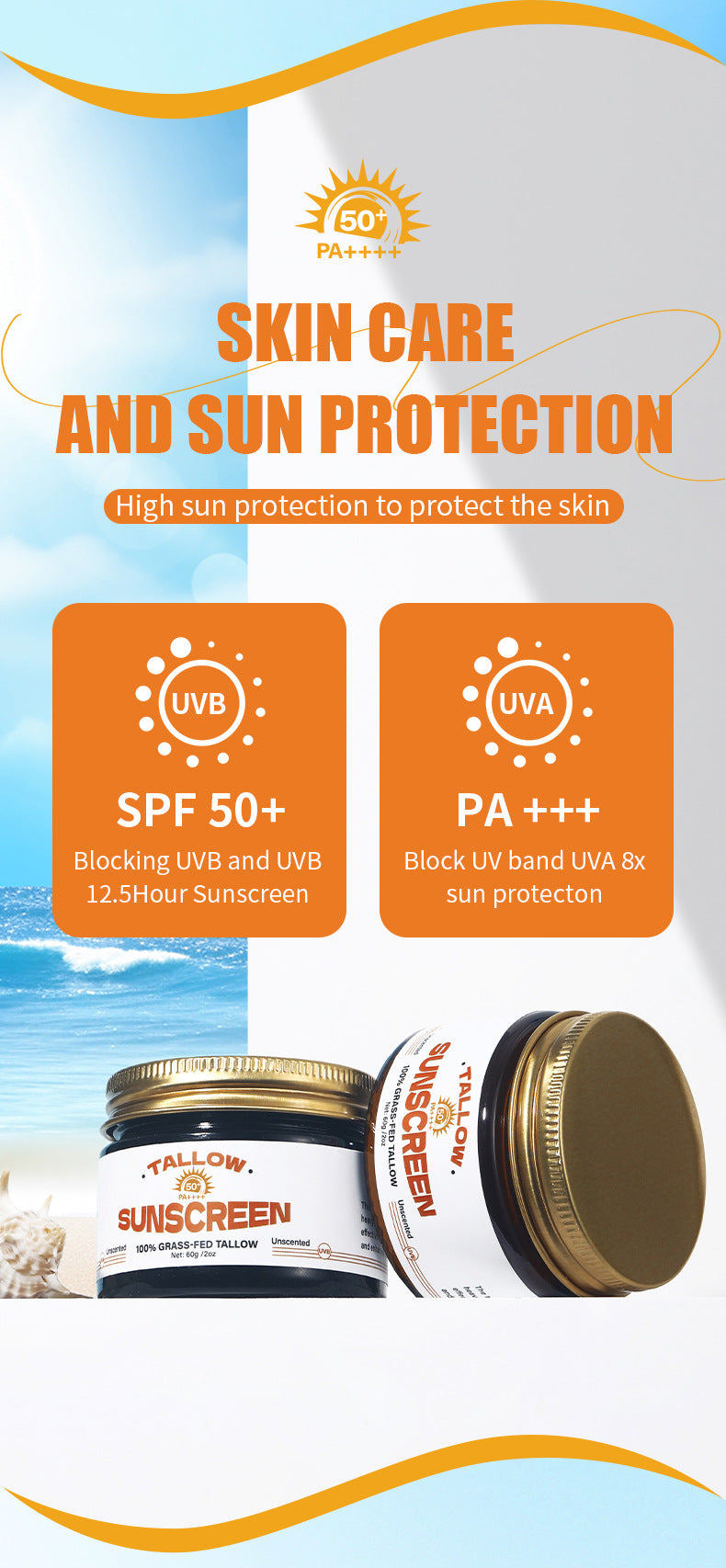 In Stock Cow Fat Sunscreen Honey Cow Oil Cream Dry Moisturizing Skin Care Cow Fat Sunscreen Lotion Bare Face Cream - 图片 8