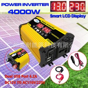 300W Vehicle Inverter12V Turn110V 220V Dual Voltage Display Outlet power inverter