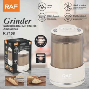 RAF EU Standard Fast Food Grinder Household Grinding Machine Five Grains Grinder Bean Dry Grinder50ML R7108