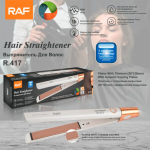 RAF EU Standard Straightening and Heating Hair Iron Portable Curling Iron Dormitory Home Fluffy Multi-Functional Curling Iron