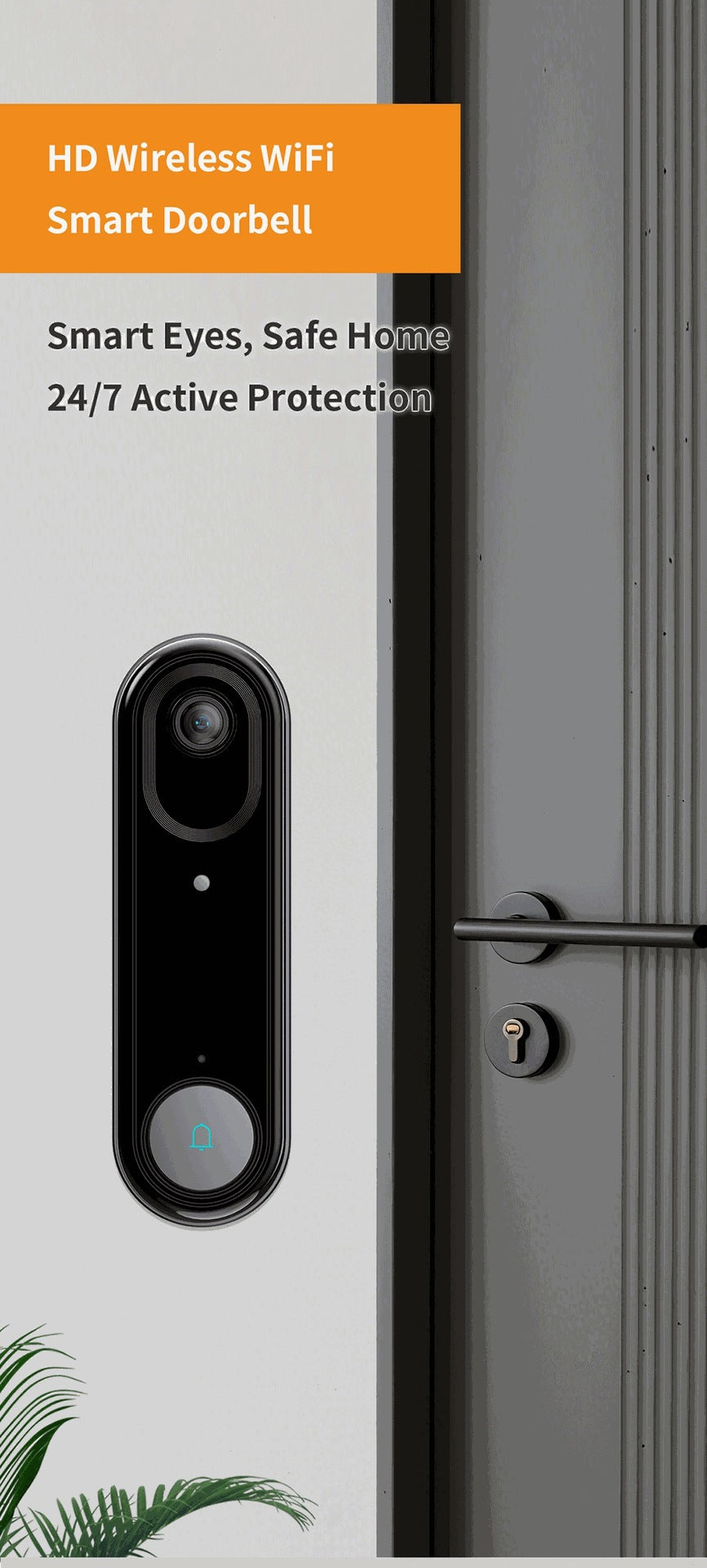 Intelligence Z80Doorbell for Home Use Low Power Consumption Wireless wifi Video Doorbell HD Night Vision Surveillance Doorbell with Ding Dong - 图片 6