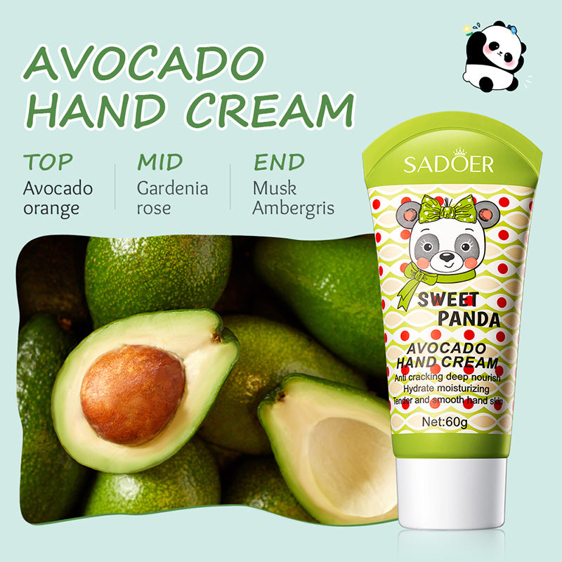 Cartoon Hand Cream60g SADOER Avocado Milk Moisturizing and Hydrating Autumn and Winter Cross-Border Wholesale - 图片 5