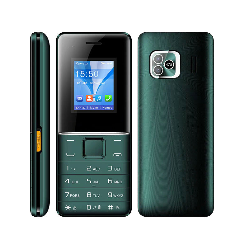 Factory1.77Triple SIM Card Slot GSM Button Straight Board Student Elderly Phone with Camera Long Standby