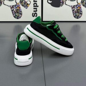 Men's Shoes2025New Summer Breathable Mesh White Shoes Thick Sole Height Increasing Sports Casual Shoes Men's Low-top Sneakers